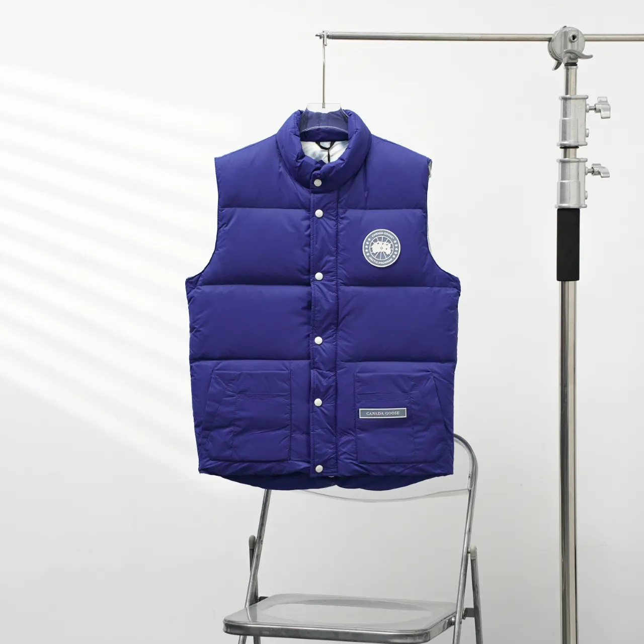 P400 CANADA GOOSE丨Canada Goose Glacier Stand Collar Down Vest Color: Colorful Blue Size: XS-XXL